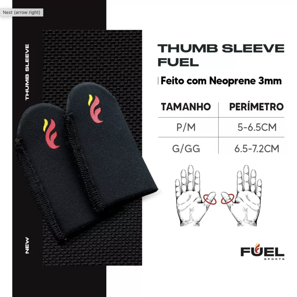Thumb Sleeve - Protetor Dedão Hookgrip